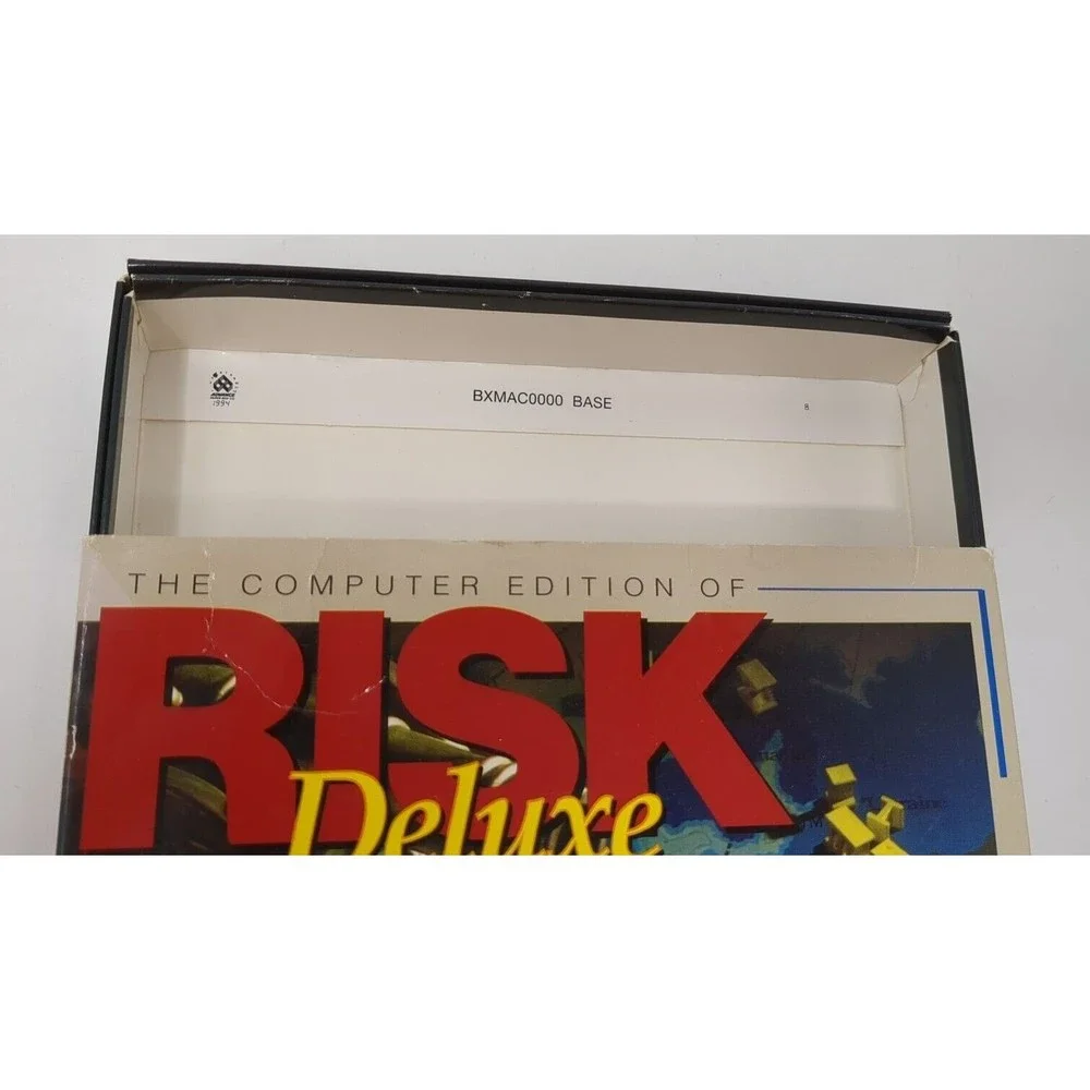 Risk Deluxe Apple Macintosh PC Big Box Computer Game‎ Mac Play Complete VTG